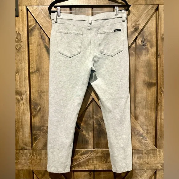 EUC Calvin Klein Light Gray Skinny Ankle Stretch Pants Sz L - Picture 16 of 16